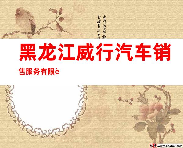 黑龙江威行汽车销售服务有限责任公司